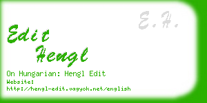 edit hengl business card